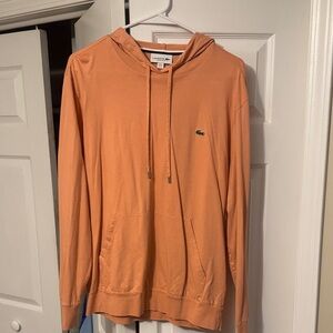 Lacoste Peach Lightweight Hoodie Pullover Men’s XL
